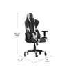 Flash Furniture Black LeatherSoft Gaming Chair with Roller Wheels CH-187230-1-BK-RLB-GG